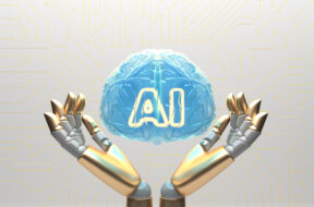 ai-cloud-concept-with-robot-arms