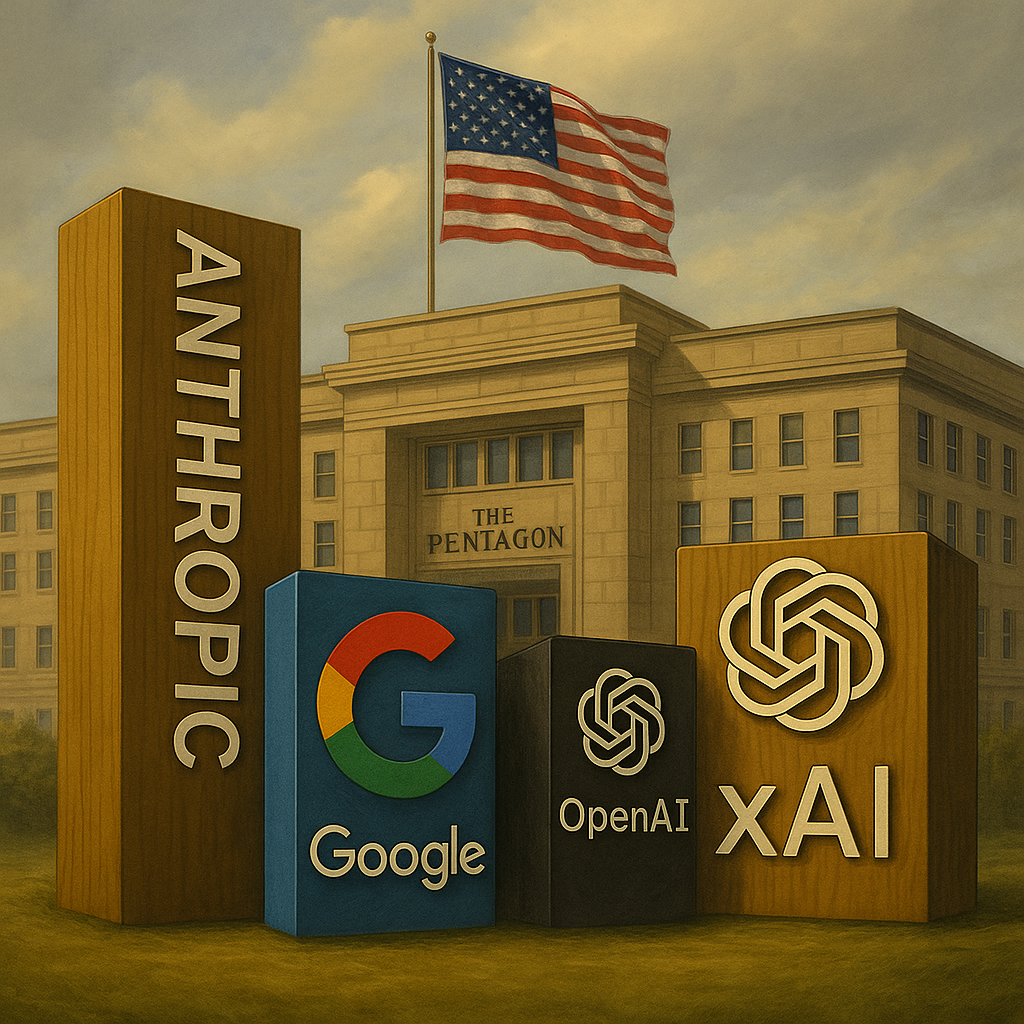 Pentagon Awards Up to $200M to Anthropic, Google, OpenAI, and xAI for National Security AI Projects