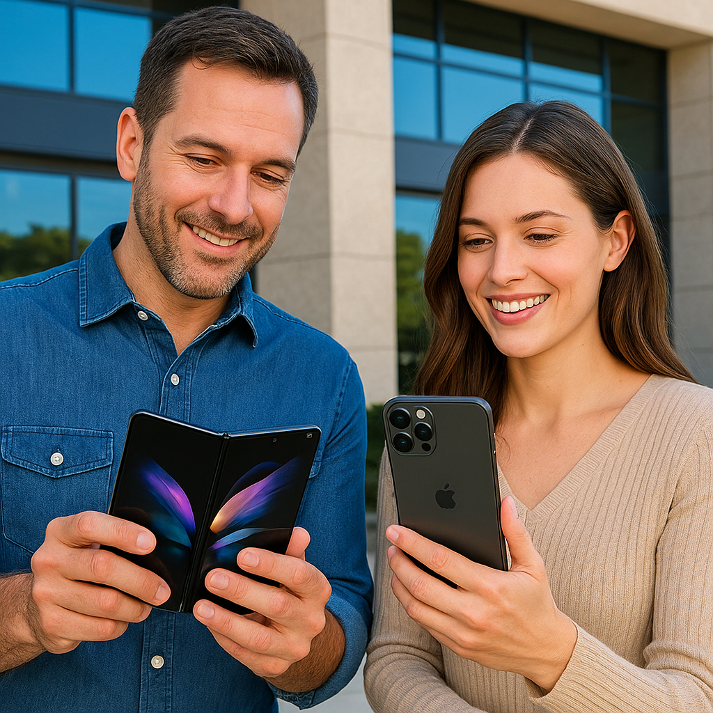Samsung Surges as Foldable Phones Steal Market Share from Apple in the U.S.