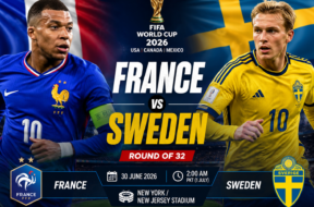 France vs Sweden FIFA World Cup 2026 Round of 32
