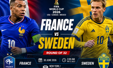 France vs Sweden FIFA World Cup 2026 Round of 32