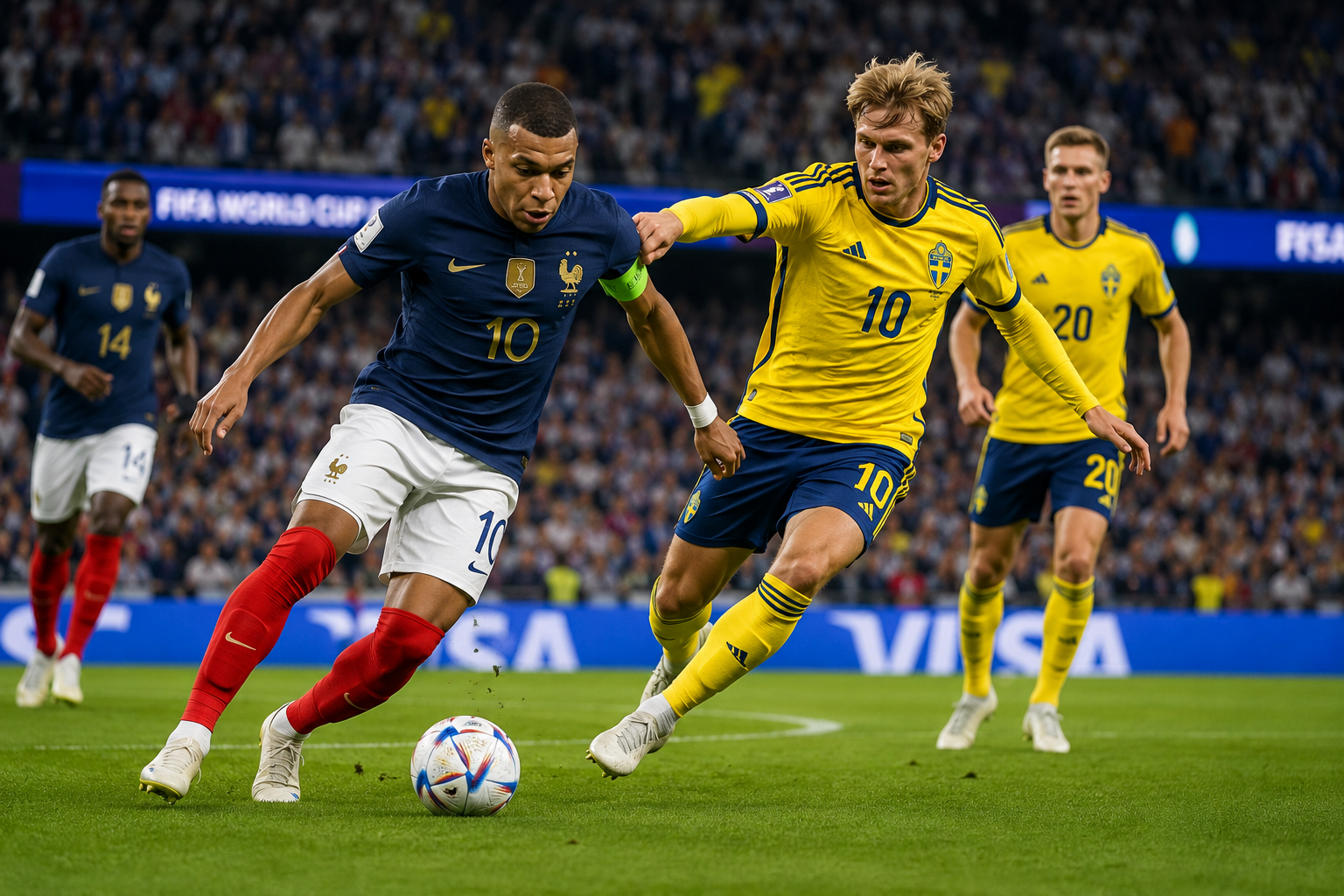 France vs Sweden FIFA World Cup 2026 Round of 32 match preview poster