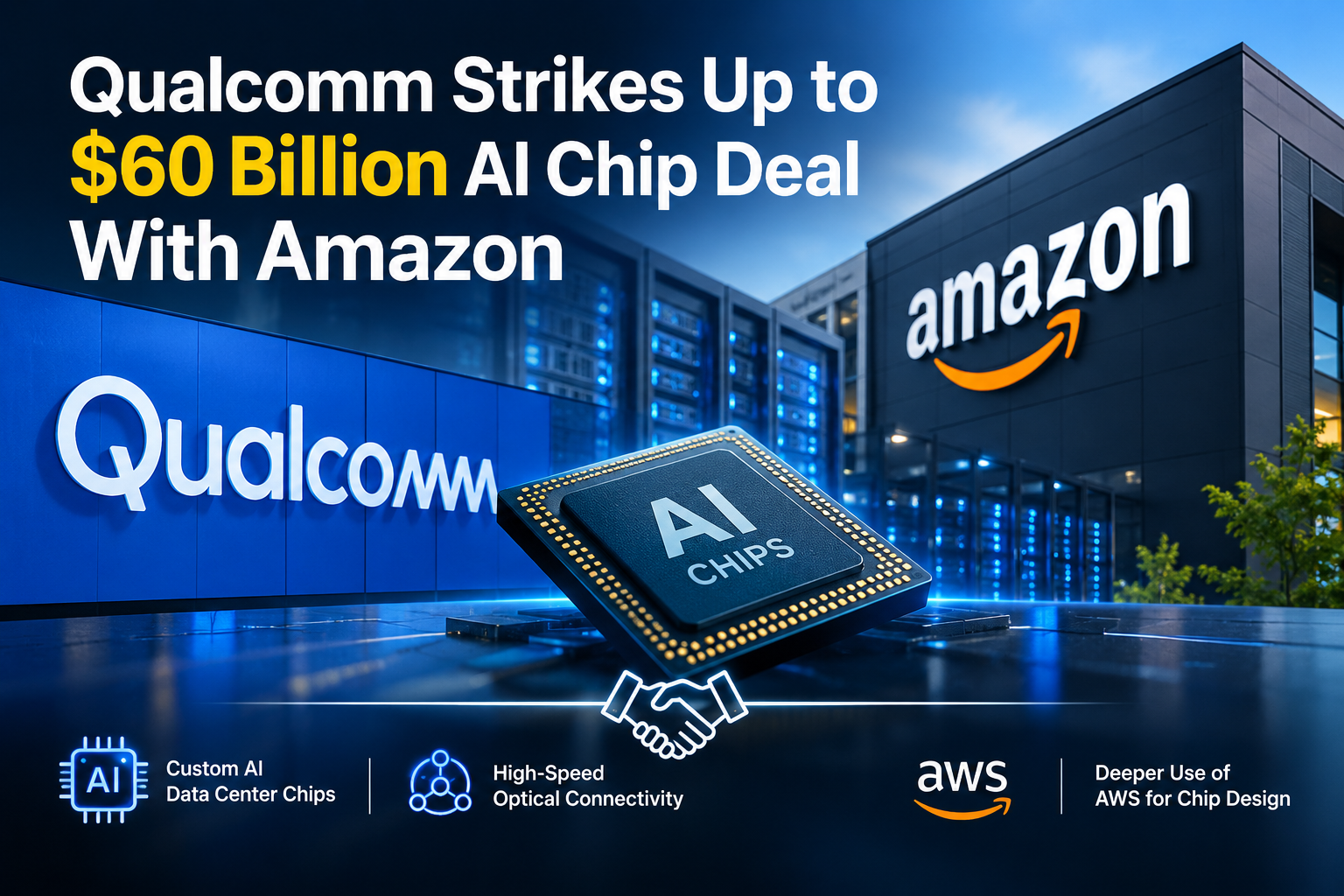 Qualcomm Strikes Up to $60 Billion AI Chip Deal With Amazon