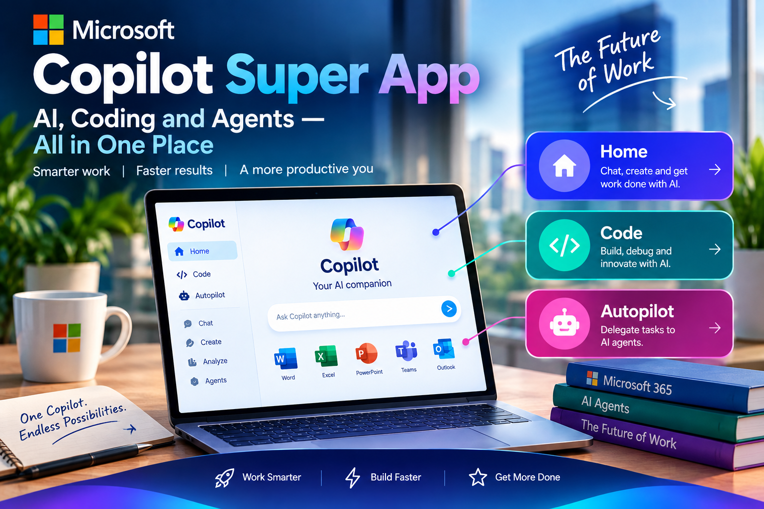 Microsoft Copilot Super App with AI coding and Autopilot features