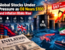Global Stocks Under Pressure as Oil Nears $100