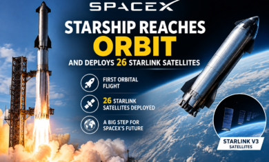 SpaceX Starship Reaches Orbit