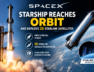 SpaceX Starship Reaches Orbit