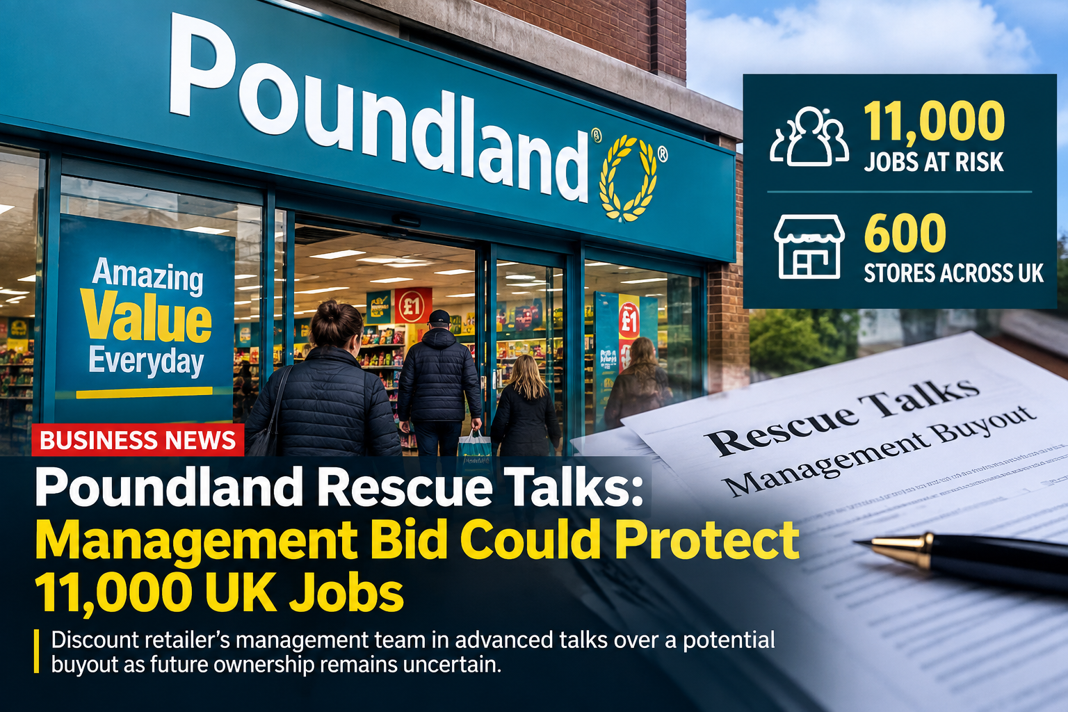Poundland Buyout Talks: Can a Management Rescue Save 11,000 Jobs?