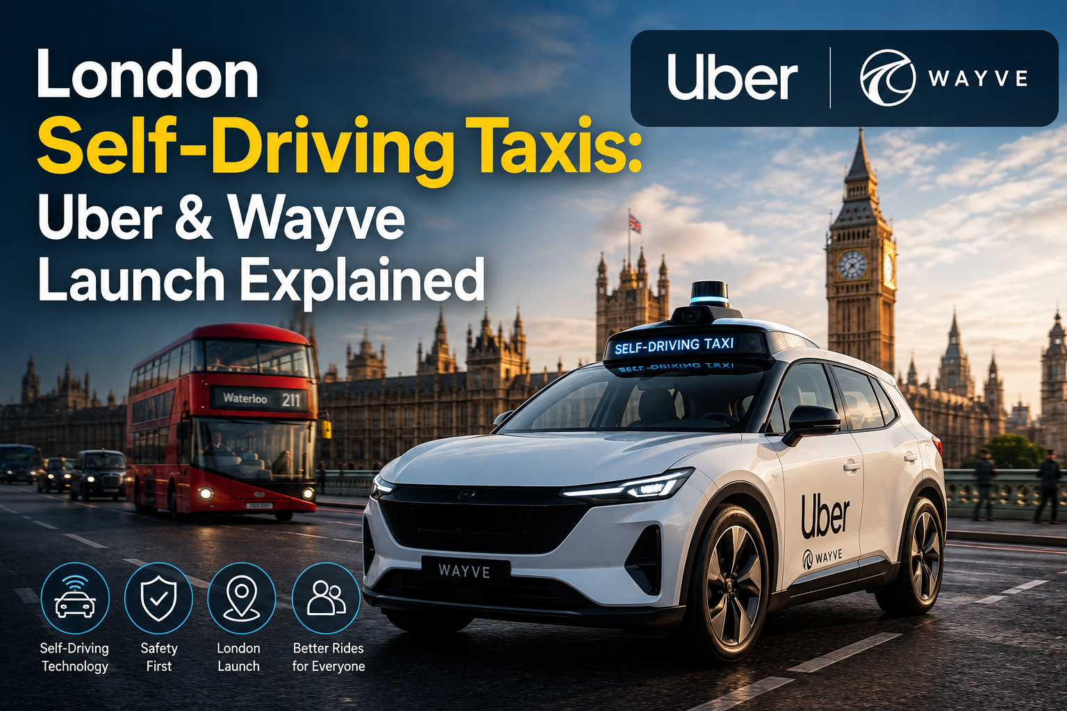 London Self-Driving Taxis: Uber & Wayve Launch Explained