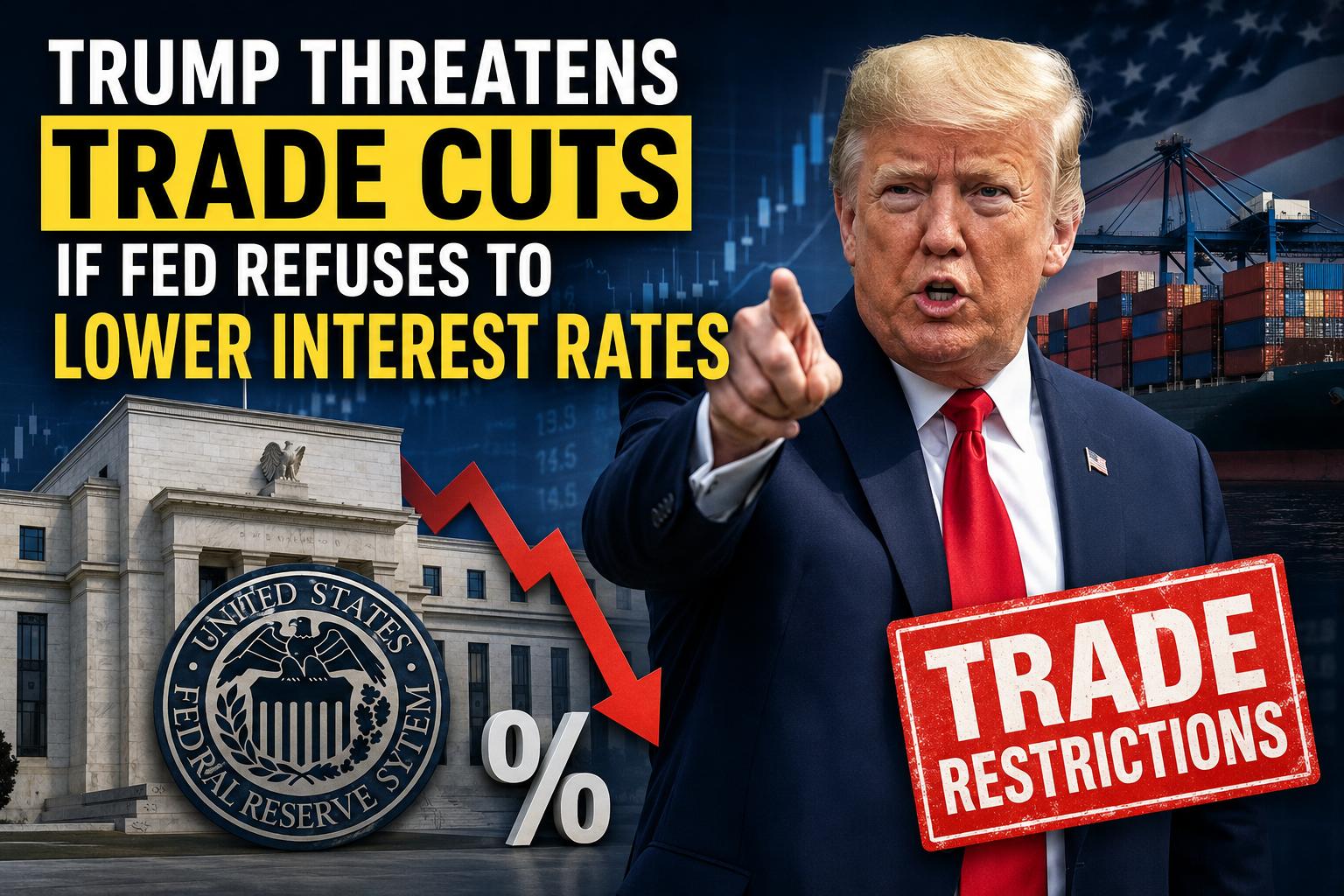 Trump’s Warning: “Cut Rates or I’ll Cut Trade!” 🇺🇸💸